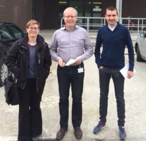 Yolanda, Edwin and Peter in Gent