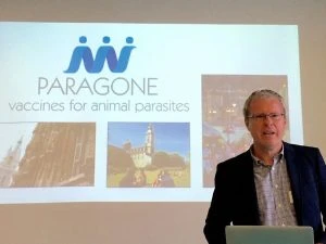 Our host, Prof. Edwin Claerebout, opening the meeting.