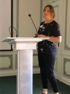 Dr Sandra O’Neill (Dublin City University) updating the consortium on immunological and glycan studies on liver fluke