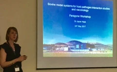 Prof. Lightowlers providing encouragement for effective recombinant vaccines against worms