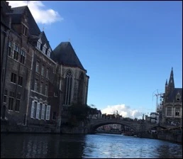 View of Ghent city centry